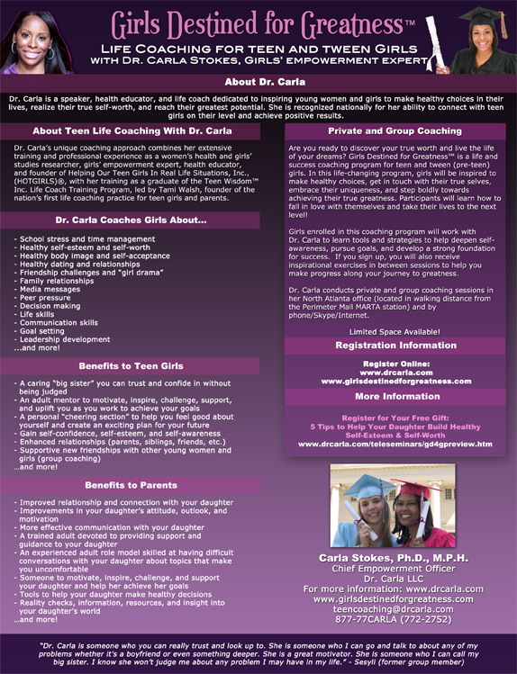 Girls Destined for Greatness Flyer