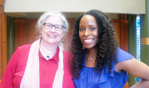 Dr. Carla with Professor Arline Geronimus at HBHE lecture