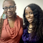 Dr. Carla with Dr. Kimberlé Crenshaw following the Town Hall on the Experiences of Black Girls in Schools in Atlanta, January 2014.